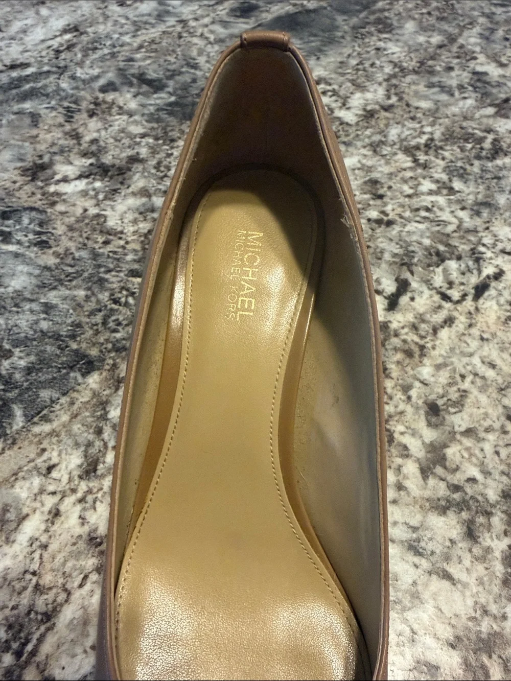 Michael Kors Tan Pointed-Toe Stiletto Pumps